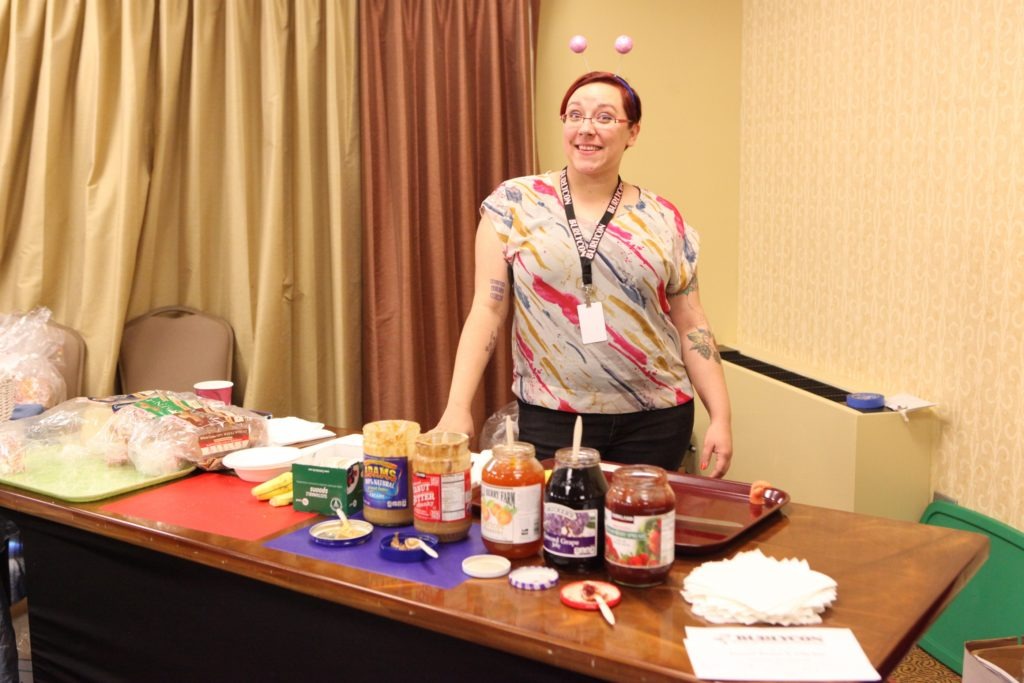 Smiles and PB & J at Hospitality.